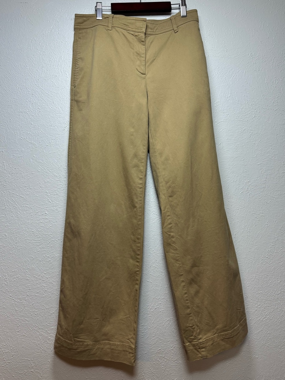 ANN TAYLOR Wide Leg Khaki Chino Pants
